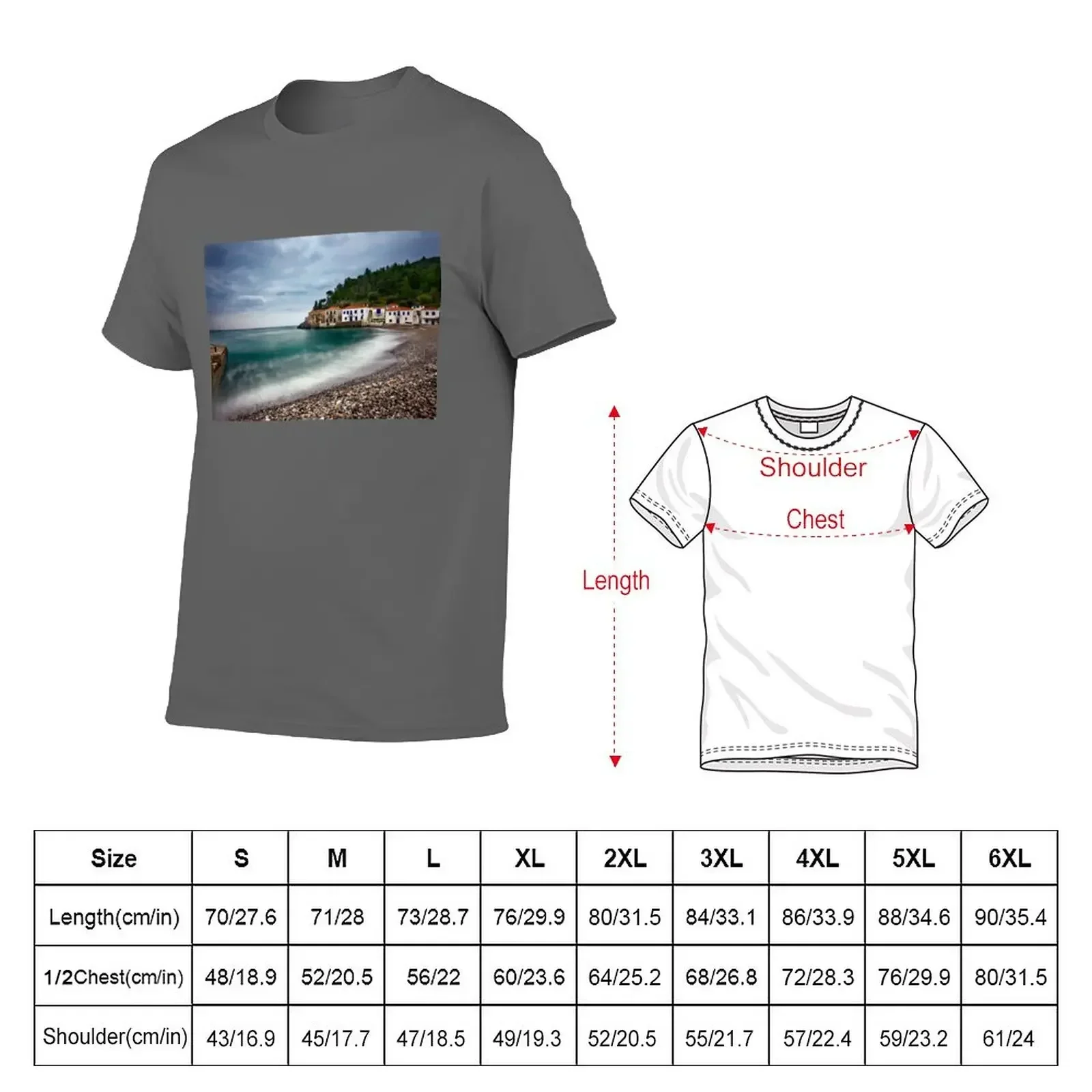 Kyparissi village - Lakonia, Peloponnese T-Shirt blacks Short sleeve tee Men's t shirts