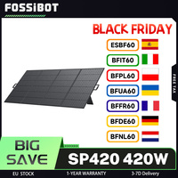 FOSSiBOT SP420 420W Portable Fordable Solar Panel, 23.4% Conversion Efficiency, IP67 Waterproof,Wide Compatibility,420W (105W*4)