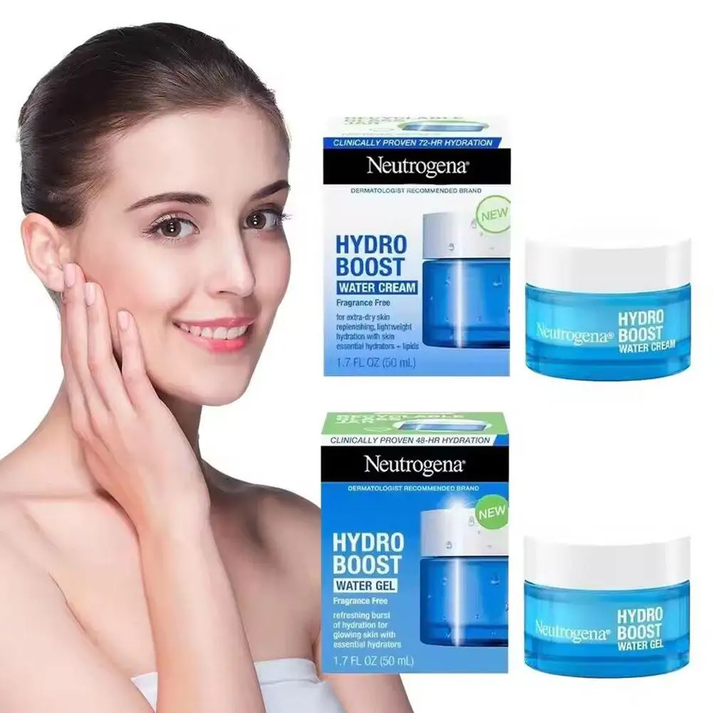 Neutrogena Hydro Boost Hyaluronsäure-Creme, 24 Stunden langanhaltende Feuchtigkeit, leichte Gel-Textur, verbessert Trockenheit und Dichtheit