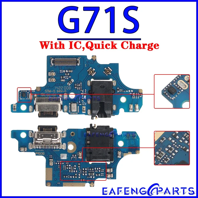 Usb Dock Charger Connector Ports for Motorola Moto G31 G41 G51 G71S G22 G32 G42 G52 G62 G72 G82 5G Charging Board Module Flex