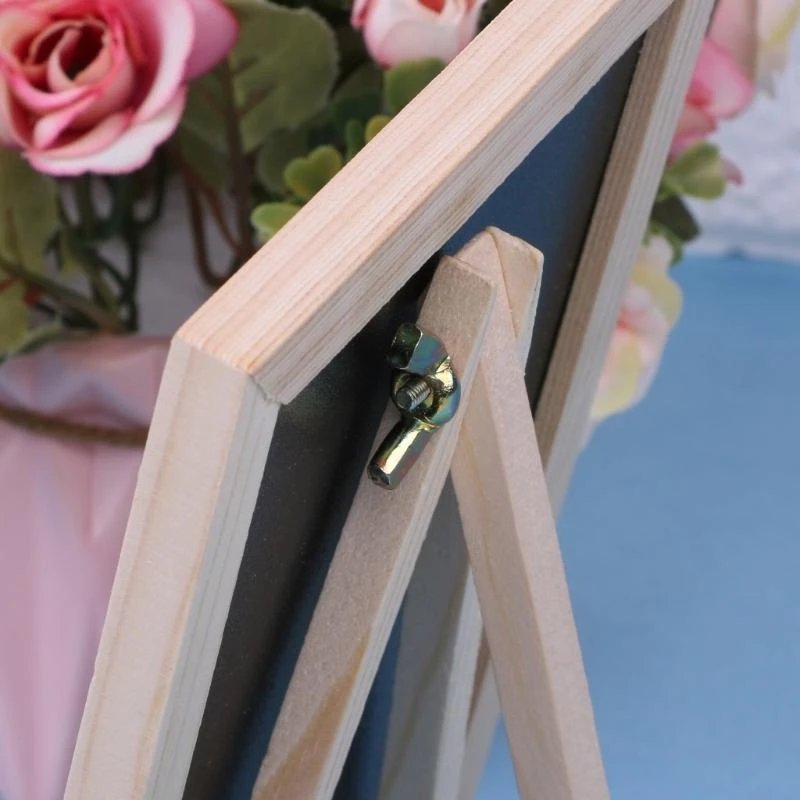 090F Tabletop Chalkboard مزدوج الجانبين لوحة الرسائل اللوحة أطفال الأطفال