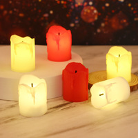 24pcs Mini Flameless LED Candles, Battery Operated Tea Lights, Mini Realistic Flickering Decorative Candle, Home Holidays Decor