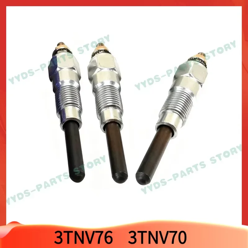 3TNV76 3TNV70 Glow Plug For Yanmar John Deere Spark Plug Lgnition System Engine Preheat Plug Excavator Accessories