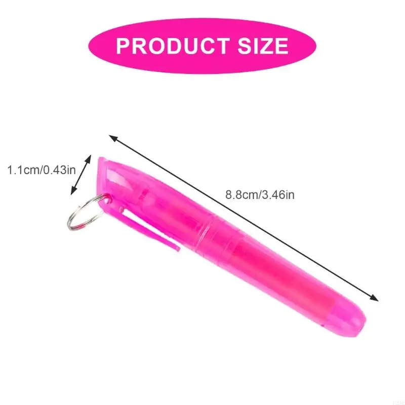 U2JE 10Pieces สีปากกาเน้นข้อความไฮไลต์สีเอียงมาร์คเกอร์ที่มีวงแหวนโลหะแห้งอย่างรวดเร็วสำหรับวารสารสมุดบันทึกการทำสมุดบันทึก