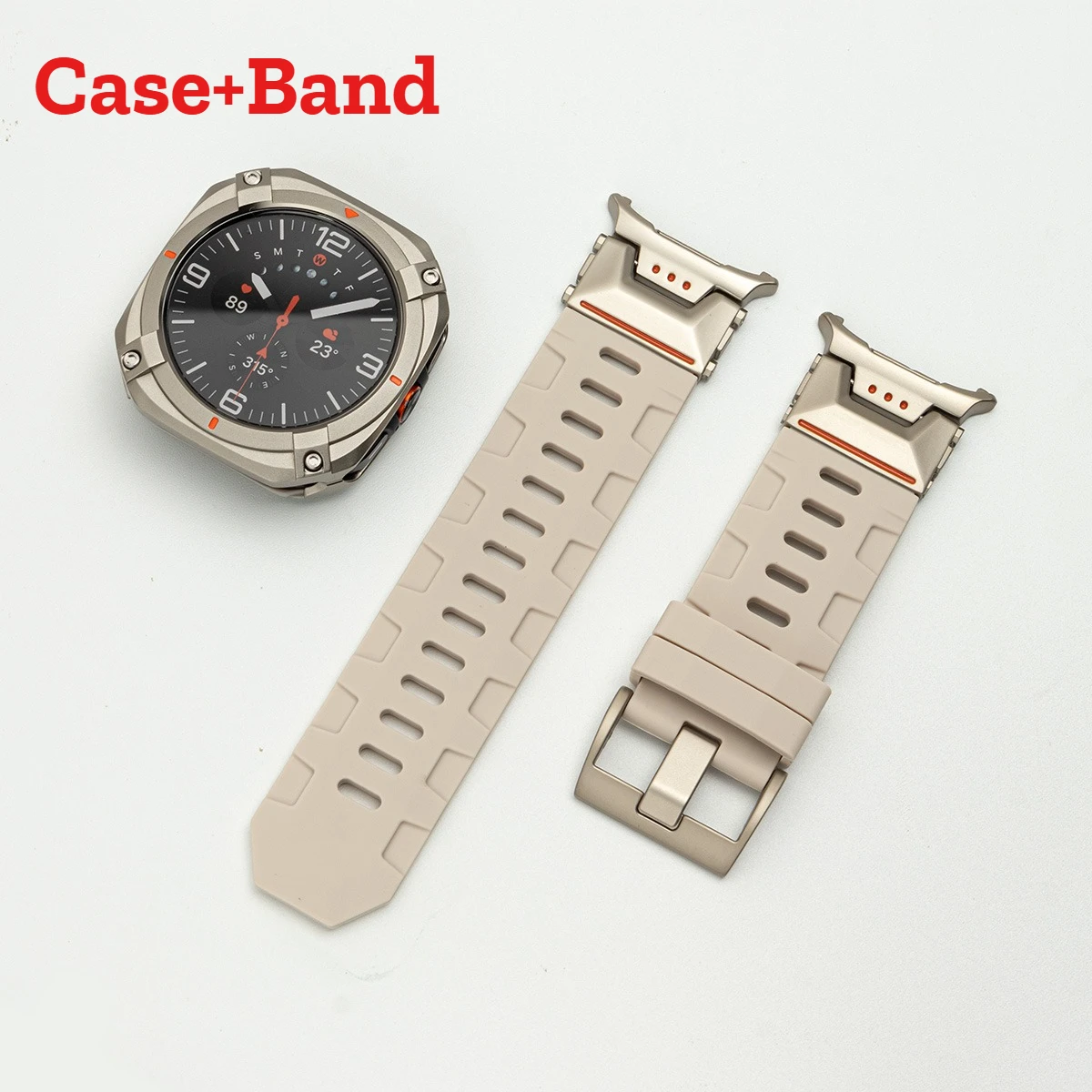 

Силиконовый ремешок с металлическим корпусом для Samsung Galaxy Watch Ultra: роскошный мужской спортивный браслет для Galaxy Ultra 2025, без зазоров, с изогнутым концом