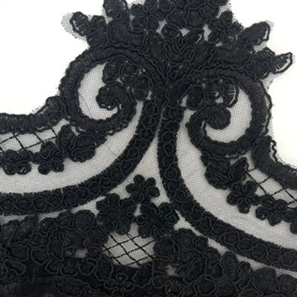 Retro Witch Halloween Feather Gloves Embroidery Fingerless Halloween Feather Cuffs Gothic Lace Halloween Wristband Festival