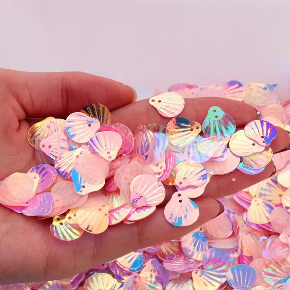 13mm Mermaid Flake Glitter Powder Fish Scales Eye Makeup Sequins 180pcs Eye Corner Stickers Shell Sequins Shinny Gel Pigment