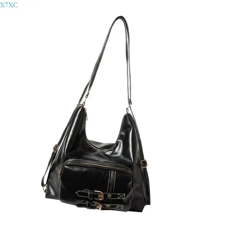 X7XC Fashionable Women's Shoulder Bag with Adjustable Strap and Multiple Compartments