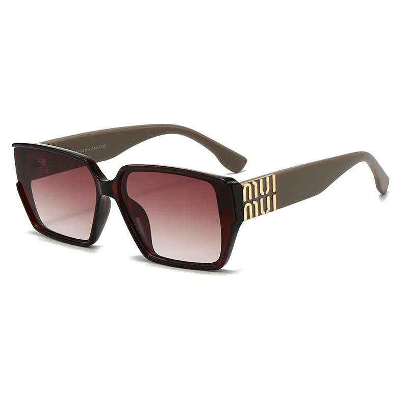 Mode MM lunettes de soleil design pour femmes et hommes élégant carré luxe lunettes unisexe tendance Vintage nuances UV400