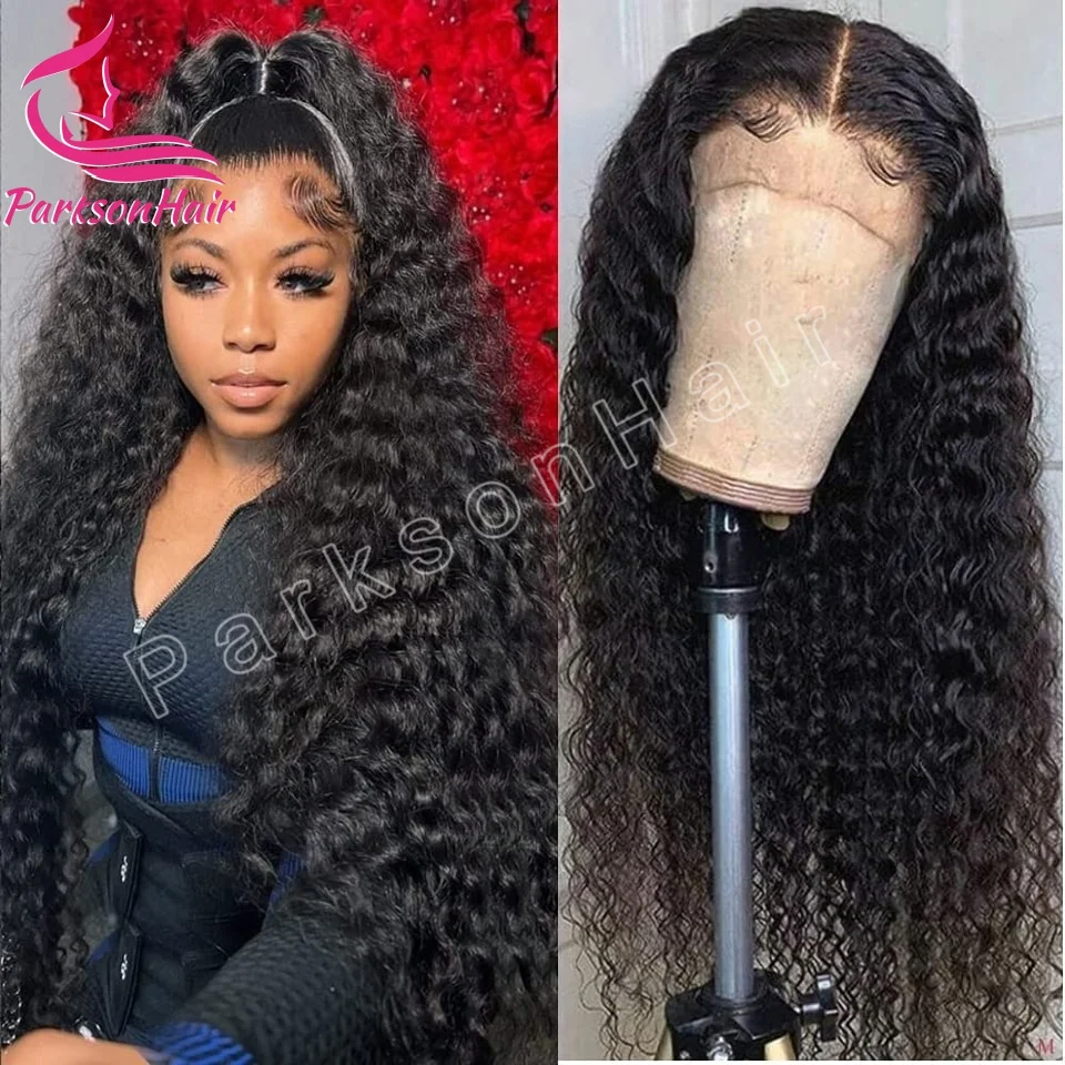 

200% 40 In Water Wave 13x6 HD Lace Front Human Hair Wigs 4x4 Brazilian Remy Wavy Wig Swiss 5x5 Lace Closure Curly Wig For Women