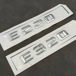 Autocollants 3D ABS Chrome pour Mercedes Benz, lettres de voiture, logo emblème, autocollants de coffre, accessoires, E200, E220, E300, E320, E350, W213, W212, W211