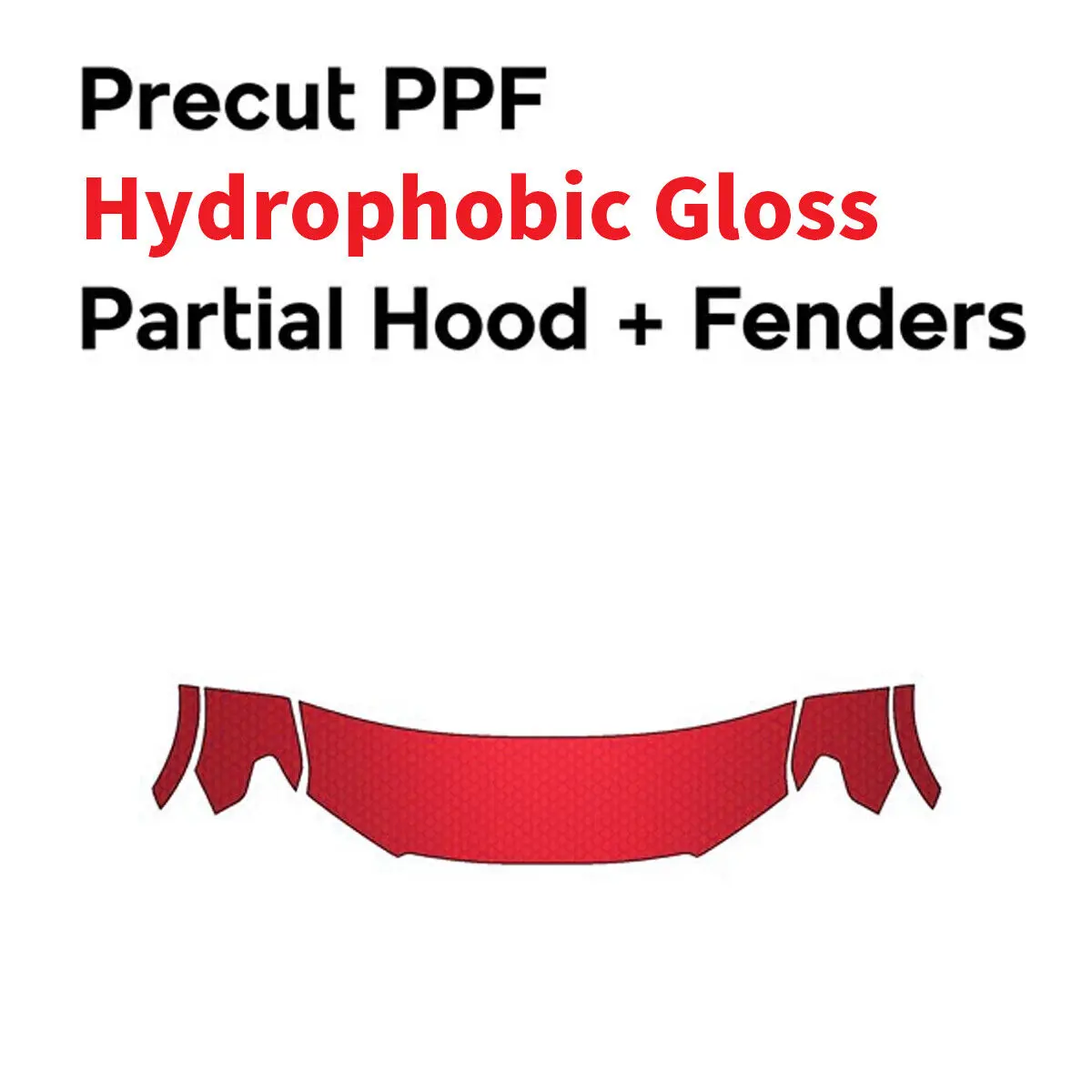 

Partial Hood Fenders Mirrors PreCut PPF Paint Protection Film Gloss DIY Clear Bra Kit for Ford F150 2018-2020