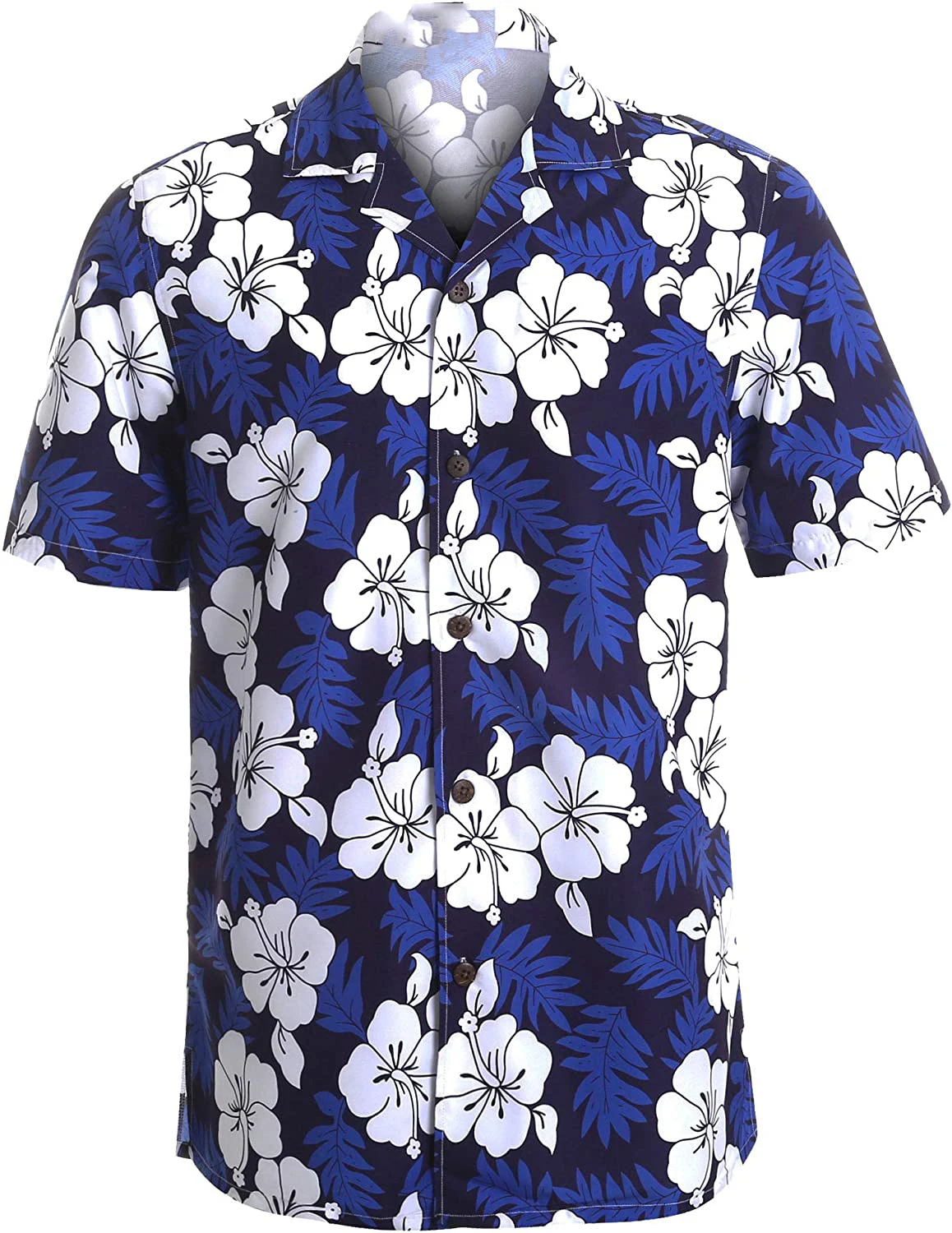 Hawaiian Shirts for Men Short Sleeve Regular Fit Mens Floral Shirts