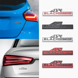 Car Styling Metal BLACK EDITION Logo Car Side Fender Emblem Rear Trunk Badge Decor Sticker For Skoda Kodiaq Karoq Yeti Scala