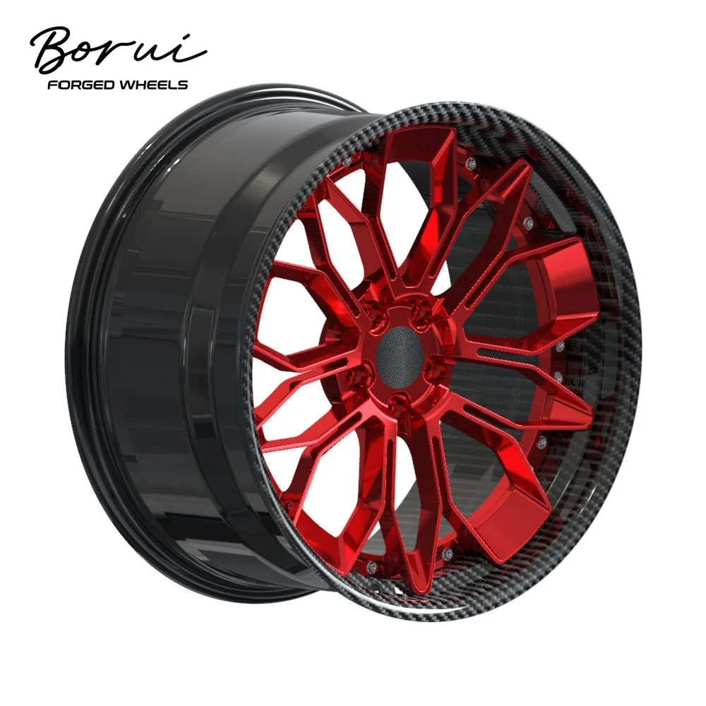 

Borui Forged Wheels Custom Five-Spoke Carbon Fiber Wheel Aluminum Alloy With A New Design Cover Wrapped Wheel