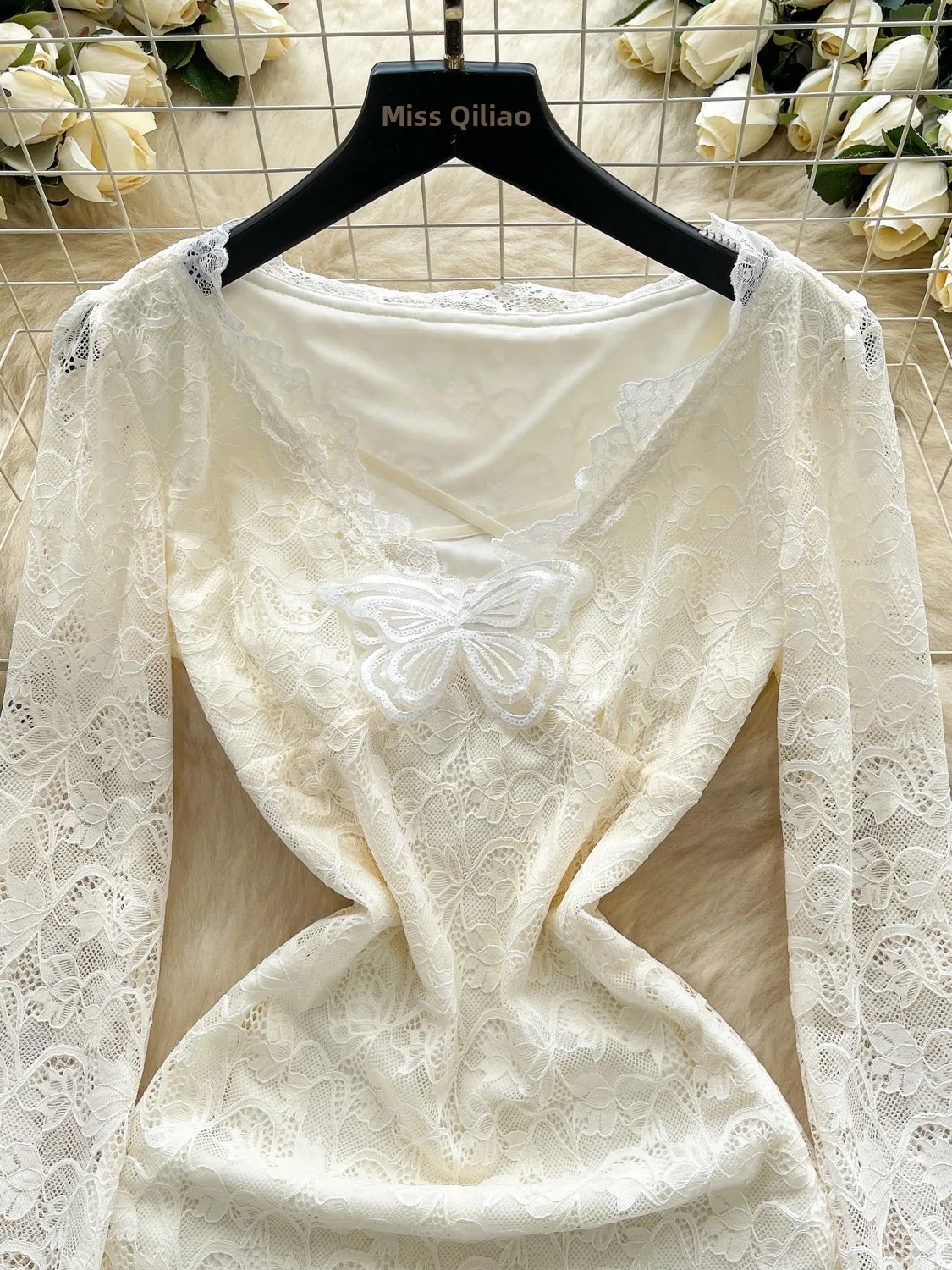 퓨어 디자이어 슬레 여성용 롱 스웨이드 브이넥 섹시 스파이시 걸 레이스 하이웨이스트 바디콘 스커트 시티 커뮤트