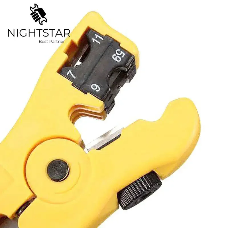 Flat or Round UTP Cat5 Cat6 Wire Coax Coaxial Stripping Tool Universal Cable Stripper Cutter Stripping Pliers Tool