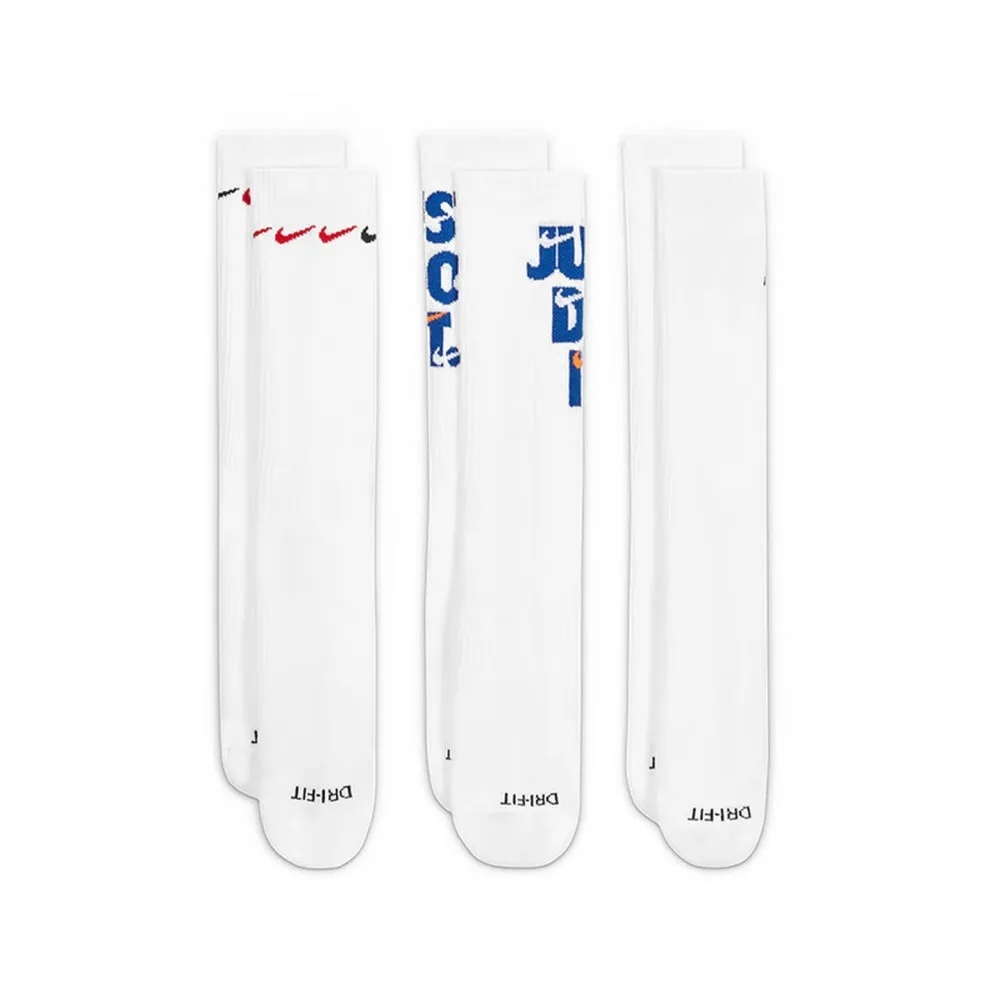 Nike Fashionable Casual Men's and Women's Sports Socks (Comfortable and Breathable) 3-Pack DH3822-902 view 2