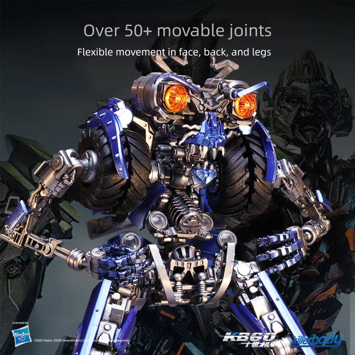 

Коллекционная фигурка HIPLAY Killerbody TRANSFORMERS Wheelie MRP KB20069-68