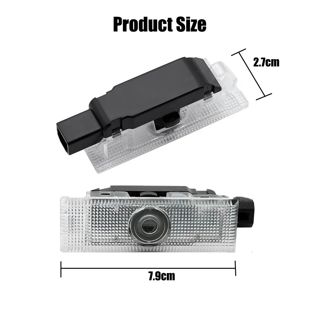 2x Uniwersalny Projektor Laserowy LED z Logo Powitalnym do Drzwi Samochodowych, Bezprzewodowe Światło Shadow Ghost dla Maserati Levante 2016-2021 2022 2023 2024