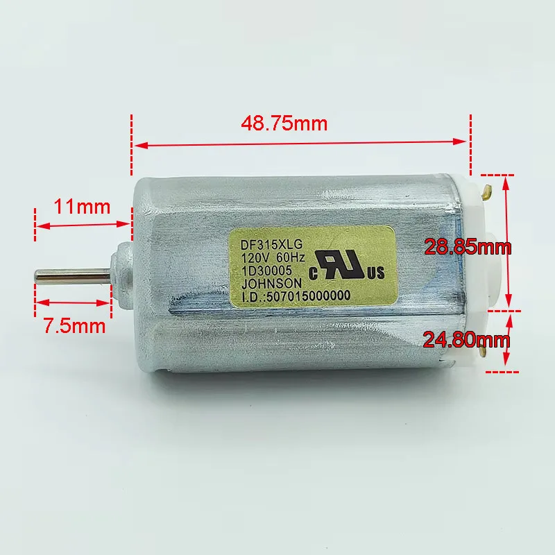 JOHNSON DF315XLG DC 120V 1D30005 I.D.507015000000 Electric Motor for Water Flosser Motor Teeth Washing Machine