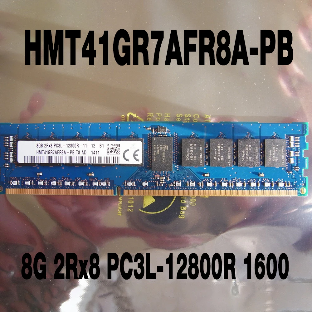 

1 шт. 8G 2Rx8 PC3L-12800R 1600 для серверной памяти SKhynix HMT41GR7AFR8A-PB