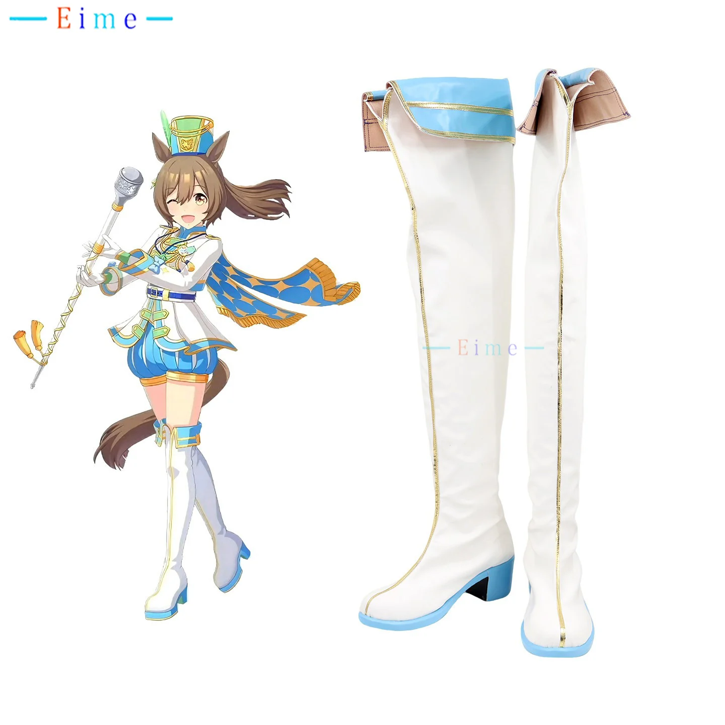 game-umamusume-smart-falcon-cosplay-shoes-halloween-carnival-shoes-cosplay-props-custom-made-over-the-knee-boots