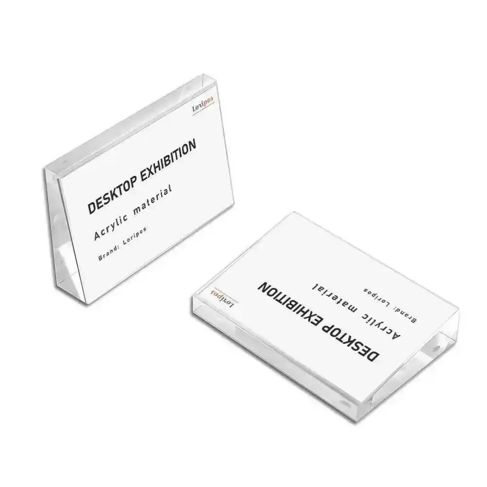 

Acrylic Beveled Table Sign Product Price Tag Phone Parameter Price Label Transparent Table Sign Introduction Sign