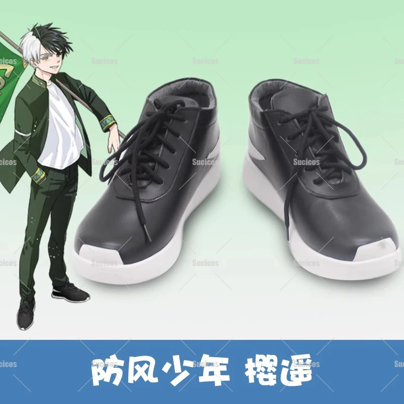 

Anime Wind Haruka Sakura Hayato Suo Cosplay Shoes Boots Women Men Halloween Party Accessories Custom Made