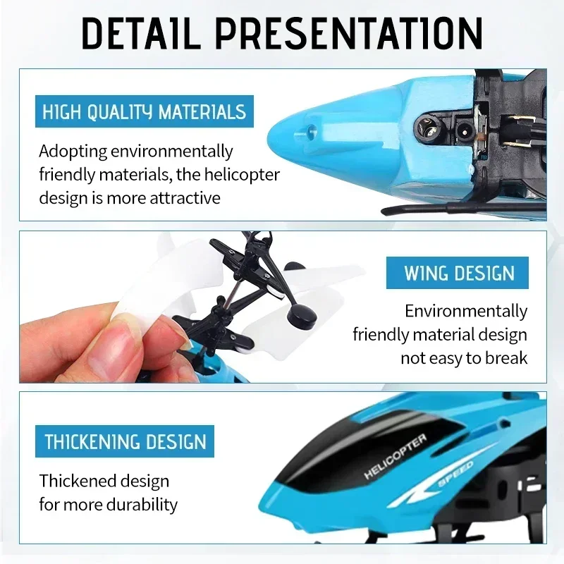 Helicóptero de inducción que flota seguro sin Control remoto, juguetes resistentes a caídas, helicópteros recargables, juguetes de drones, regalos para niños