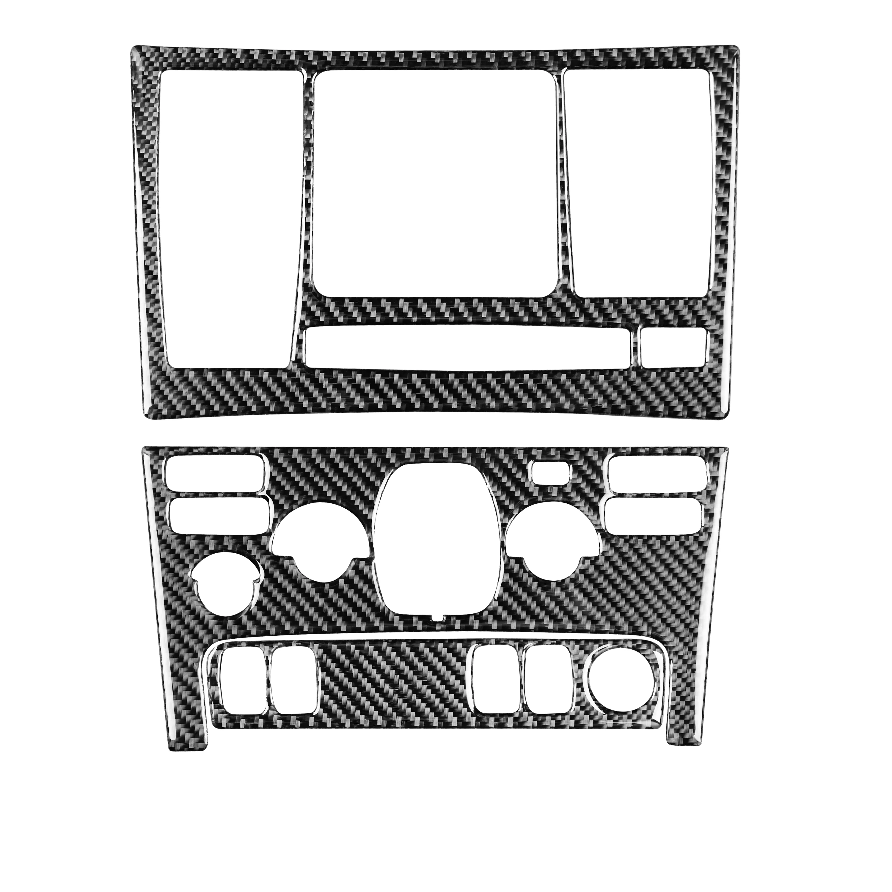 for Volvo XC90 2003-2014 Center Console Panel Decoration Trim Sticker Cover Trim Sticker Car Interior Accessories Carbon Fiber