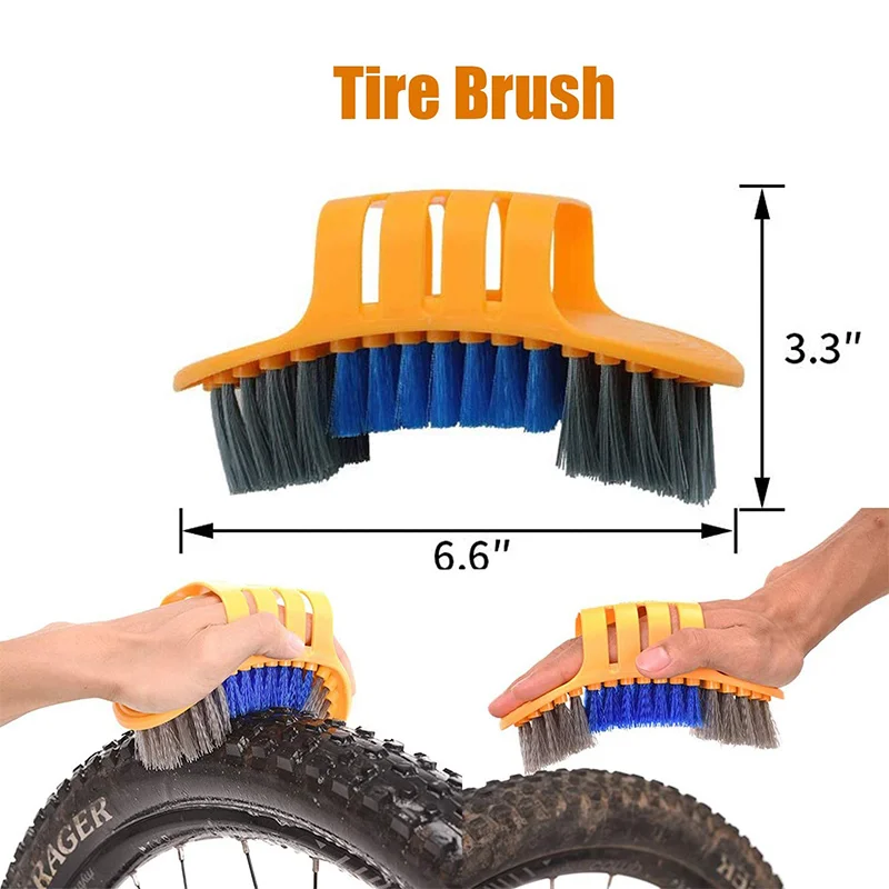 Bike Cleaning Kits, Chain Cleaning Tools, Bike Accessories, Mountain Bike Brushes, Bike Gear Repair and Maintenance Tools