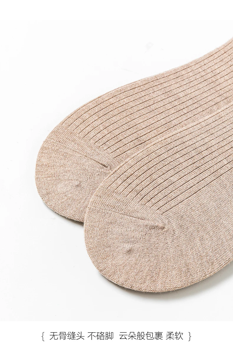Wollmischung, 60 cm lange Strümpfe für Damen, gestrickte lange Socken, Baumwolle, gerippt, für den Winter, warme hohe Socken für zu Hause, 1 Paar, weich, für den Urlaub – Detail 17