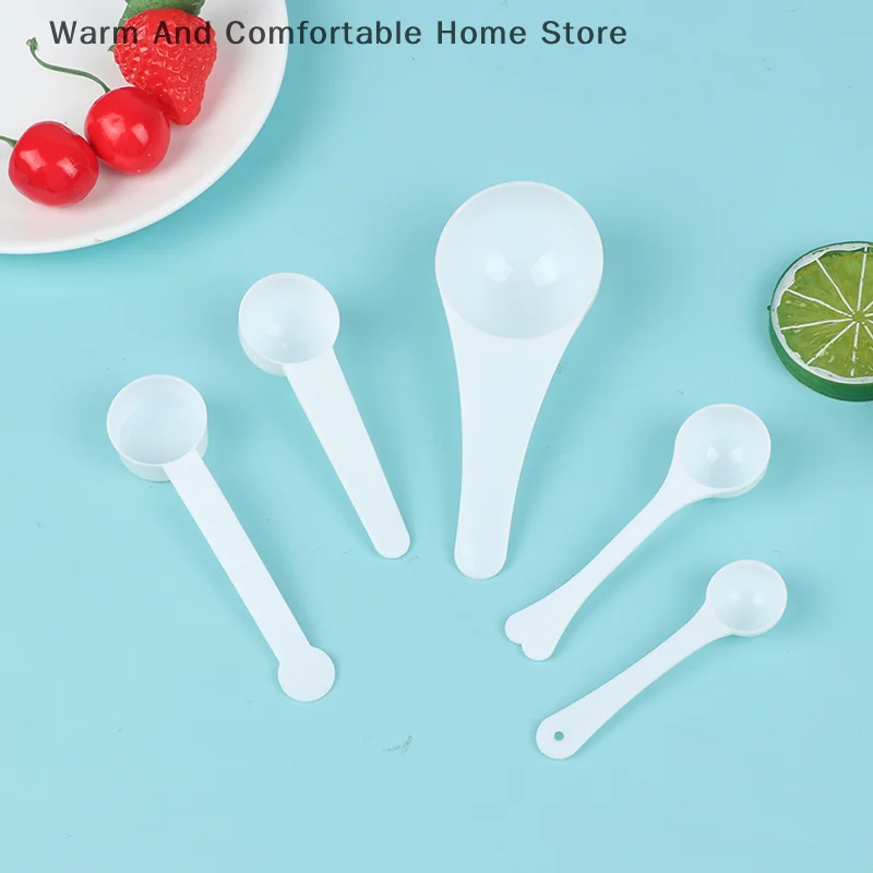 【SE】10Pcs 1g 3g 5g 10g Measuring Plastic Scoop Measuring Spoons Milk Powder Spoons