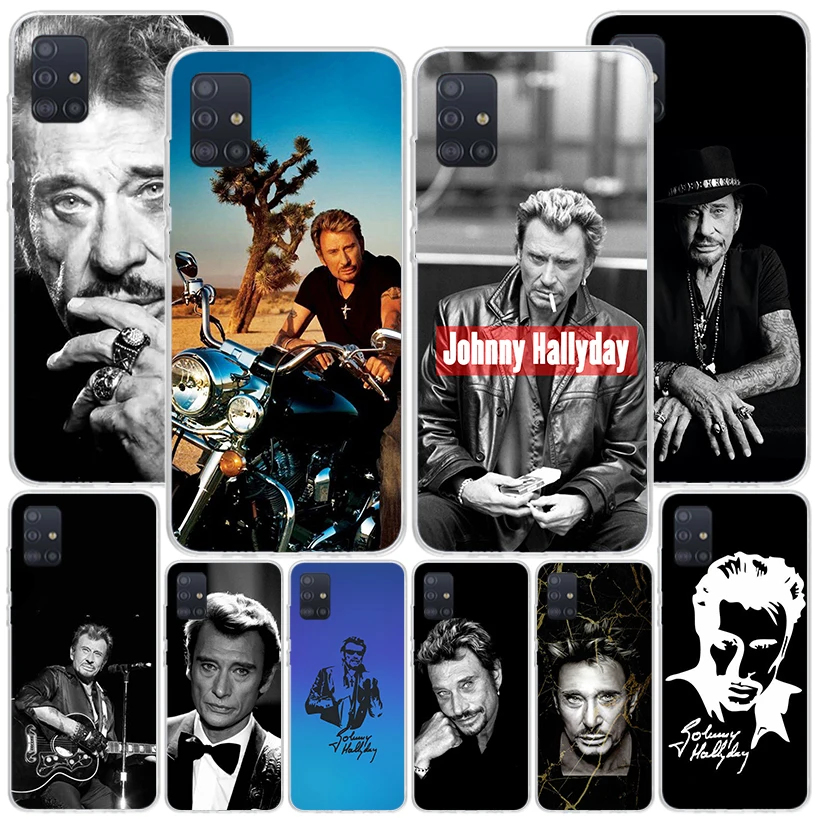 Johnny Hallyday Music Phone Case For Samsung Galaxy A51 A41 A31 A21S A11 A01 A71 A50S A40 A30 A20S A10S A6 A7 A8 A9 Print Cover