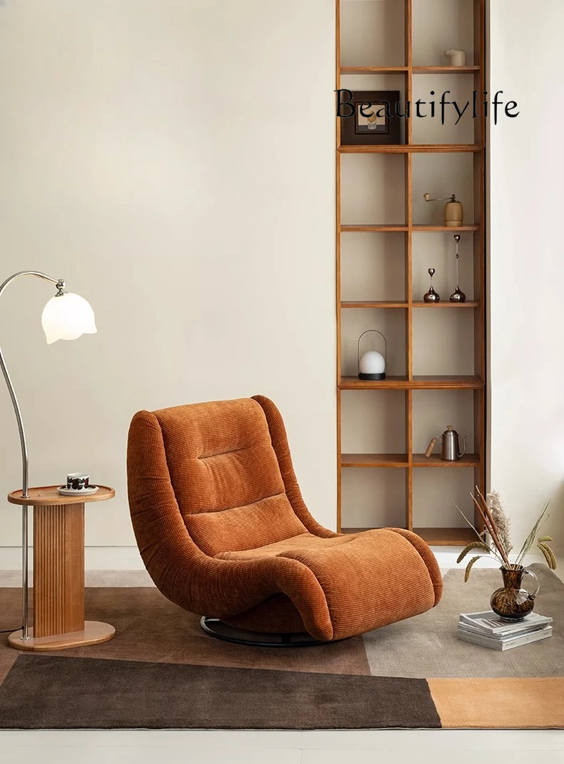 

Reclining chair Lazy sofa can lie down and sleep Living room Balcony Home leisure Single fabric designer