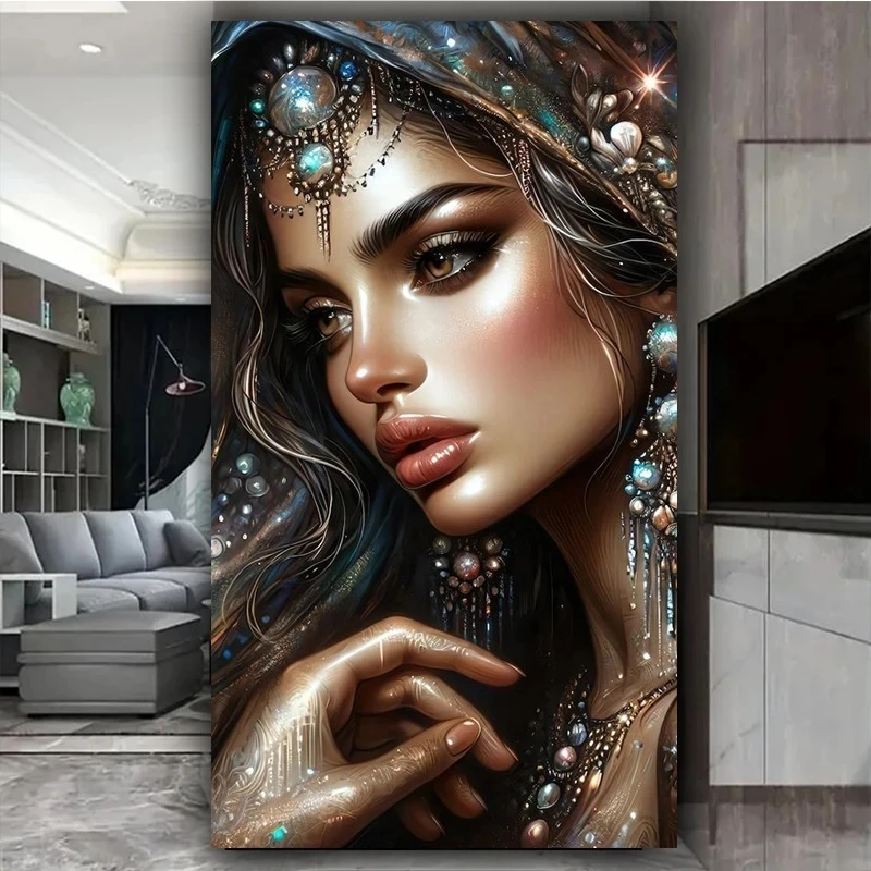 

Vibrant Sexy Woman Diy Diamond Painting New Full Diamond Mosaic Diy Art Portrait Home Decoration Gift