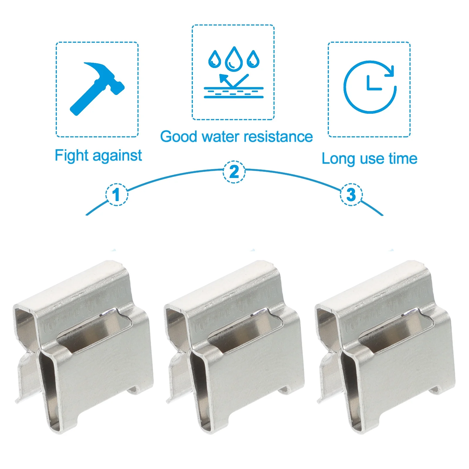 

30Pcs High Corrosion Resistance Solar Cable Clips Smooth Edges No Burrs Easy Installation Wire Management for Solar Panels
