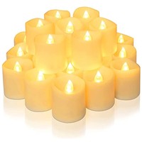24Pcs/Set Flameless LED Candle Creative wishing Led Tea Light Warm White Flameless Candle Halloween Christmas Decor Candle Light