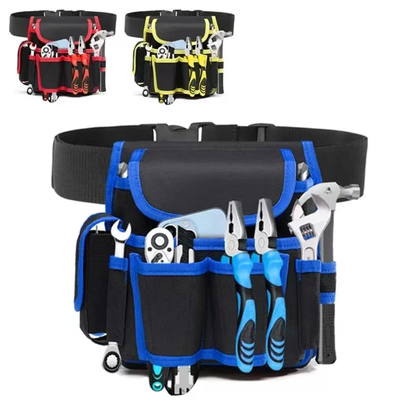 Portable Thickened Large Multifunctional Electrician Tool Pack for Home Appliance Maintenance Oxford Cloth Waist Pack