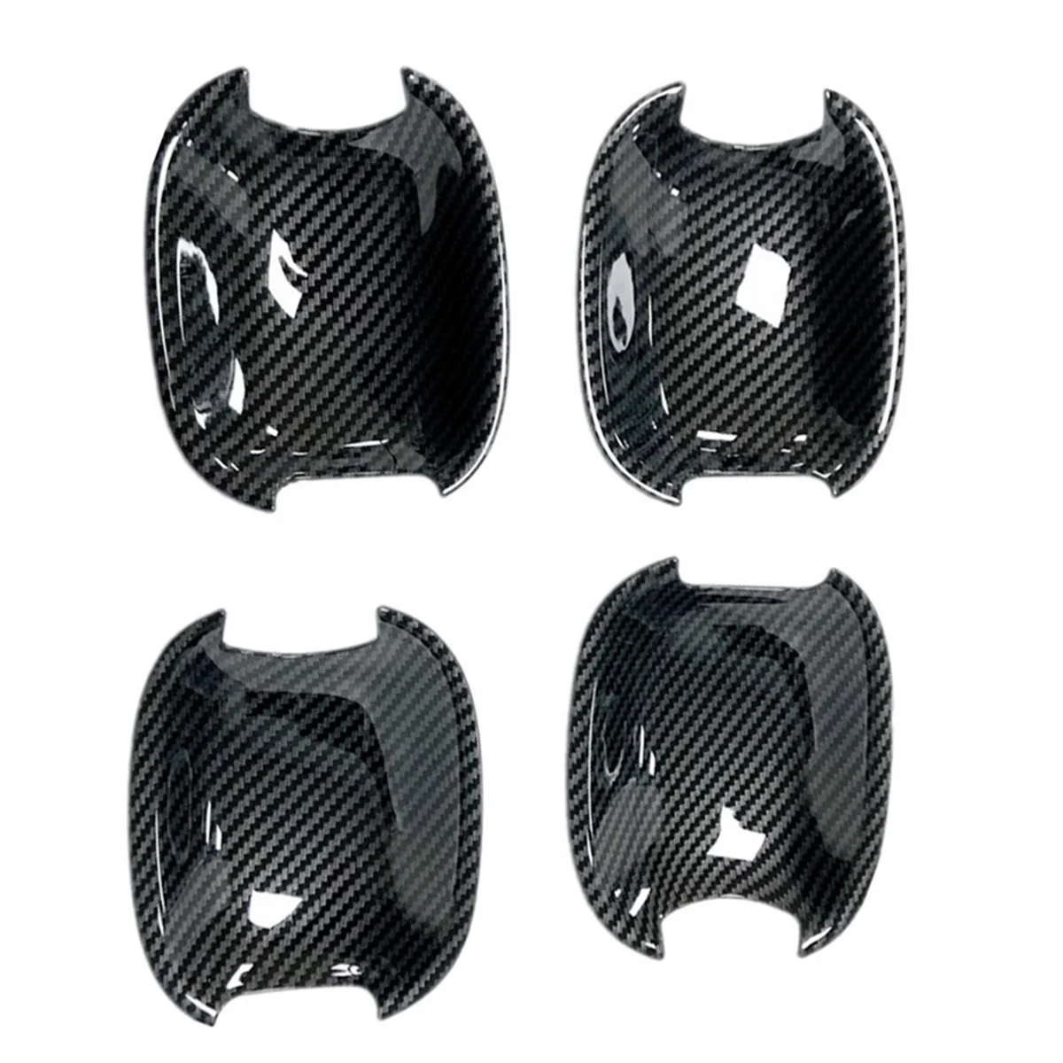 

#855I Car Exterior Door Handle Door Wrist Cover Trim Decals for Audi A3 8V 2014-2018 (Carbon Fiber)