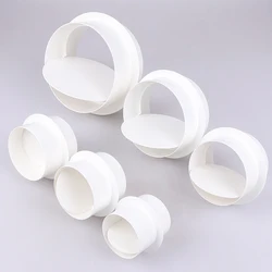 PVC Pipe Exhaust Check Valve Draft Blocker Duct Connector Damper Ventilation Check Valve For Bathroom Ventilation Fan