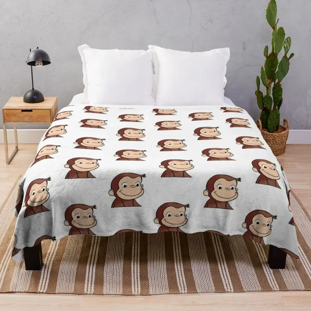 

Curious George Throw Blanket Hairys Beach Sofas Warm Blankets