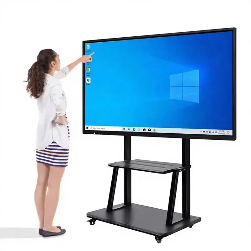 55 Inch 4K Interactive Whitard Smart Board Android Windows Touch Screen Digital nage For School Office Meeting