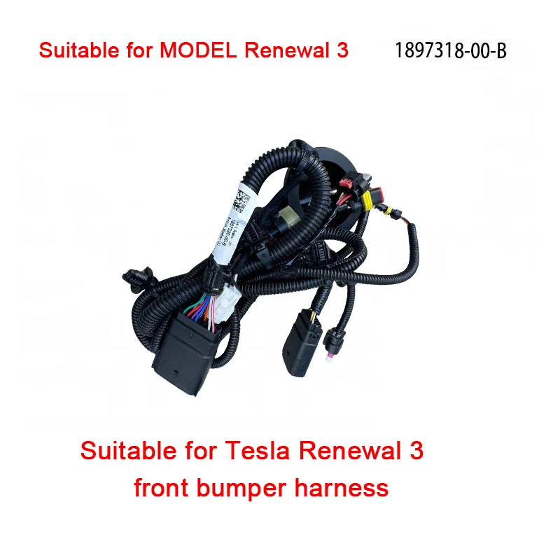 

Suitable for Tesla Model Renewal 3 Front Bumper Harness HM3 Front Bumper Harness 1897318-00-B