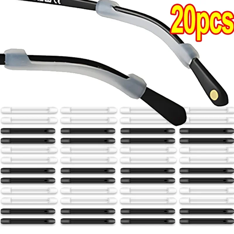 Manchons de lunettes en silicone anti-aldes, support de pointe de temple, poignée de lunettes, crochet d'oreille antidérapant, lunettes, lunettes, 1 paire, 10 paires