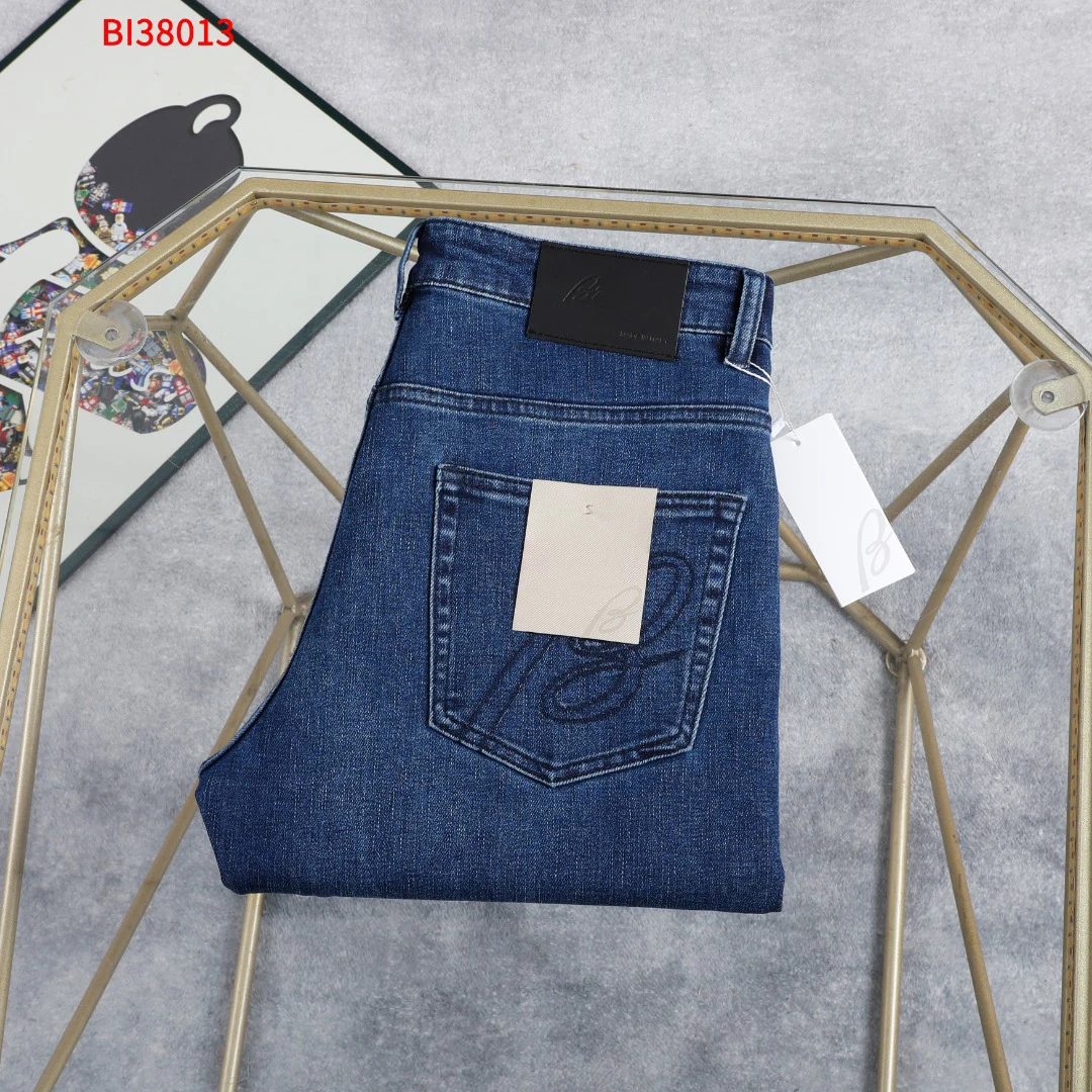 

BLSK CPRT Jeans Thin Cotton Men 2026 Spring Summer new fashion embroidery comfortable straight casual Big size 29-40 long Pants