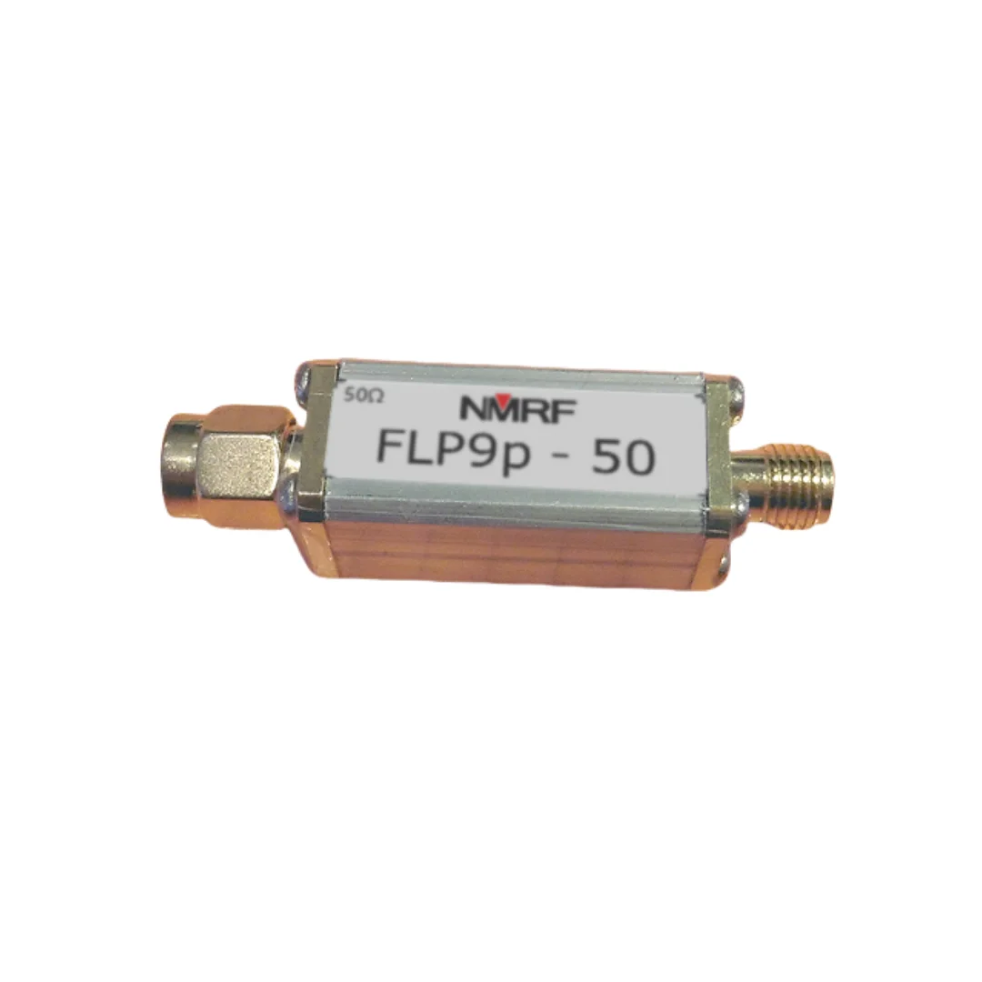 50MHz 9th-order low-pass filter, discrete LC components, small volume, SMA interface