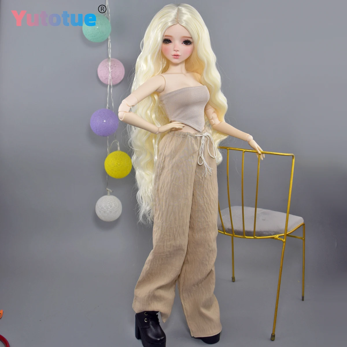 YUTOTUE 56 سنتيمتر الارتفاع أنثى دمية صوتها الجسم رسمت باليد ماكياج الوجه نابض بالحياة 1/3 BJD دمية لعبة هدية #4