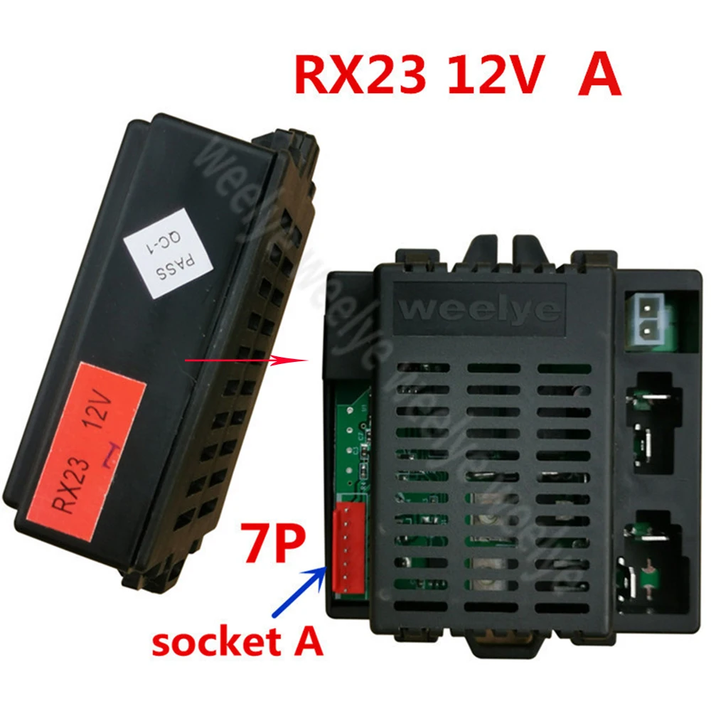 Weelye-RX23 Receptor de carro elétrico, controle remoto opcional, crianças Bluetooth Ride-on carro peças de reposição, 12V Receptor, TX1